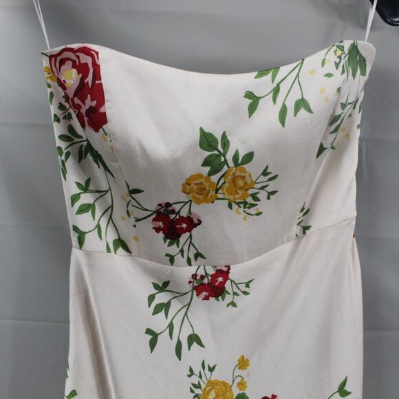 Park Fifth Dress Womens Small Brodie Maxi White Floral Slip Romantic Feminine - Picture 4 of 11
